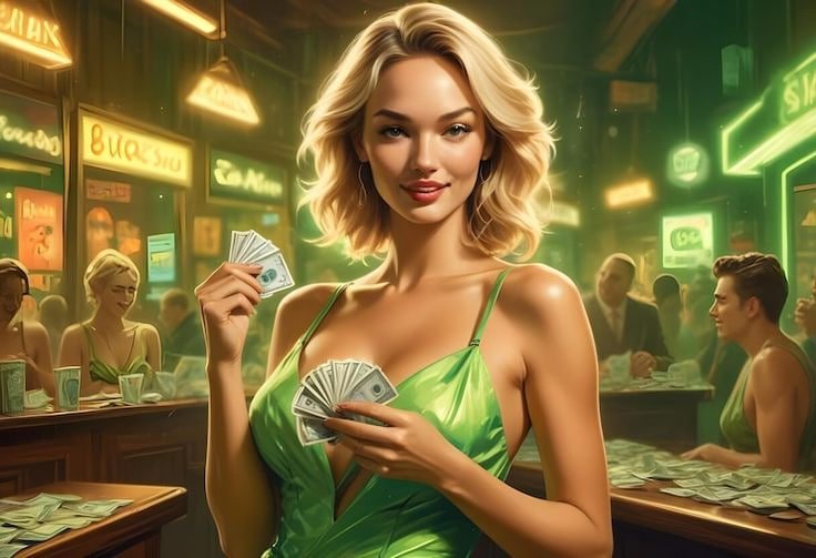 Pengguna menikmati permainan blackjack di live casino dengan perangkat mobile